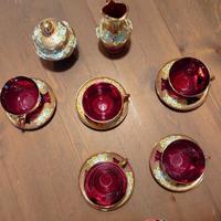 Set tazze da te in vetro di murano