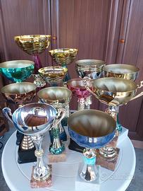 Stock 12 coppe e trofei sportivi per tornei/eventi