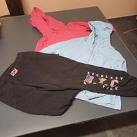25 t shirt, 2 felpe,1 pantalone lungo ed un golf