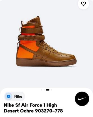 Nike sf air force 1 high desert ochre acc of..