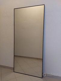 Specchio grande con cornice Alluminio