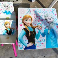 tavolino e sedie gioco bimbi frozen