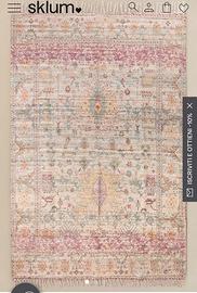 Tappeto 170x260 in juta e tessuto
