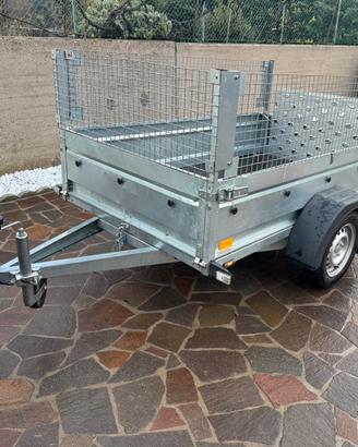 Carrello rimorchio auto ribaltabile 750 patente B