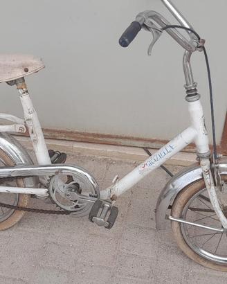 BICICLETTA PIEGHEVOLE GRAZIELLA Carnielli Baby ruote da 10" vintage