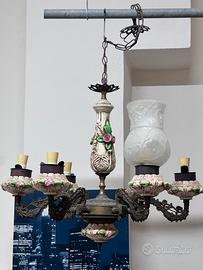 Lampadari in ceramica e metallo