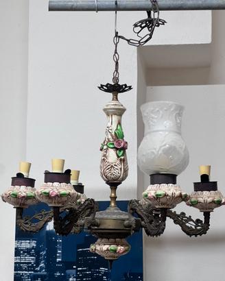 Lampadari in ceramica e metallo