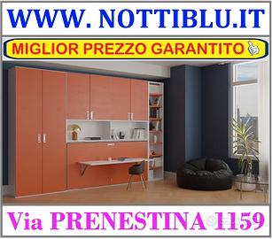 Letto a Scomparsa RUDY D 1piazza MATERASSO OMAGGIO