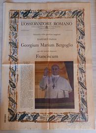L'Osservatore Romano - Elezione Papa Francesco 