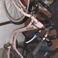 bici Weg da donna rosa con cestello