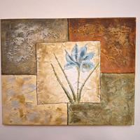 Quadro dipinto su tela Fiore