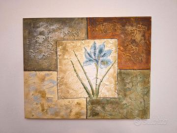 Quadro dipinto su tela Fiore