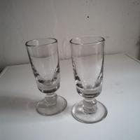 2 bicchieri vetro antichi