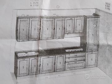 Cucina componibile mt 3,60