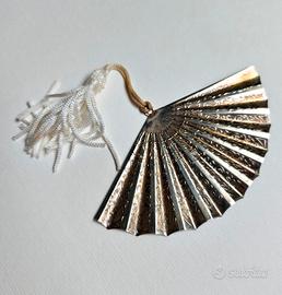 Splendido ventaglio decorativo in argento 925