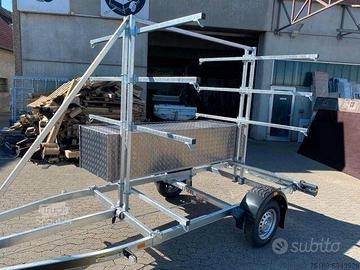 Rimorchio ELLEBI PORTA 10 CANOE KAYAK PRONTI