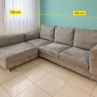 Divano Biba 3 posti con pouf