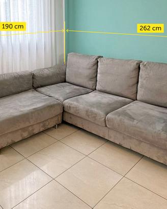 Divano Biba 3 posti con pouf