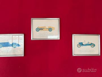 Quadretti vintage di auto