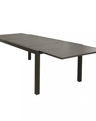 Tavolo da Giardino Estensibile in Alluminio Taupe