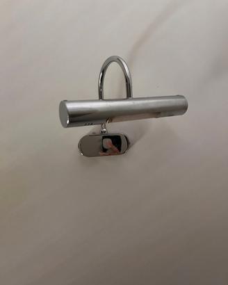coppia applique metallo cromato