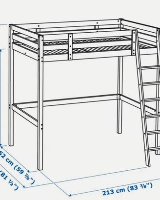Letto ikea con materasso