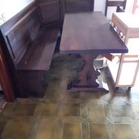 tavolo in legno + mobile abbinato
