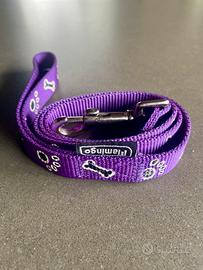 Guinzaglio per cane in nylon viola Flamingo