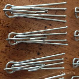 13 ganci in acciaio per tende