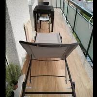 1 tavolo all.le, 4 sedie, 2 lettini tutto in ferro