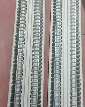 Neon doppio con portalampade in metallo