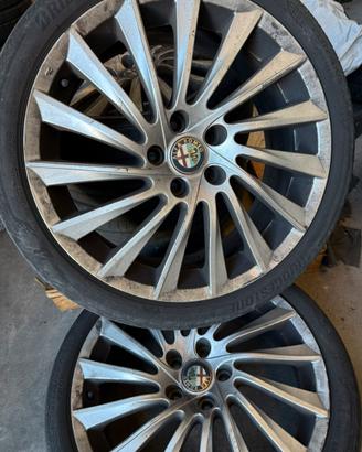 SET 4 cerchi lega 18 turbina Alfa Romeo
