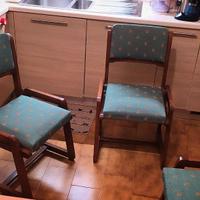 3 Sedie vintage legno massello