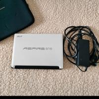 PC computer Acer Aspire One Mini bianco portatile