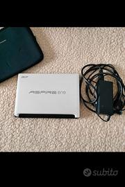 PC computer Acer Aspire One Mini bianco portatile