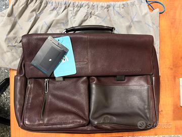 Piquadro Cartella Ronnie W116 pelle testa di moro