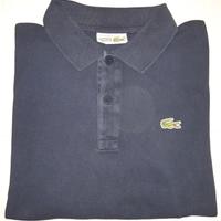 Polo Lacoste blu tg. 5 (50-52) maniche lunghe