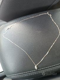 Catenina oro con diamante