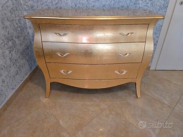 mobili camera stile barocco oro