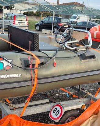 gommone con motore 25 cv +carrello 