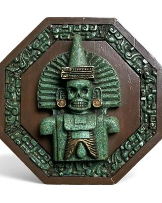 Placca decorativa messicana azteca vintage