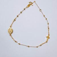 Bracciale rosario in oro giallo 18kt 750