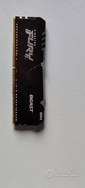 RAM Kingston Fury Beast 3200mhz c16 16gb