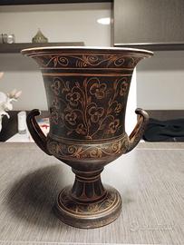 coppa stile etrusco in terracotta