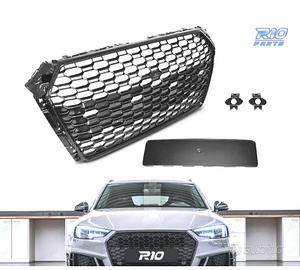 GRIGLIA AUDI A4 B9 15-19 PDC LOOK RS4 NERO LUCIDO