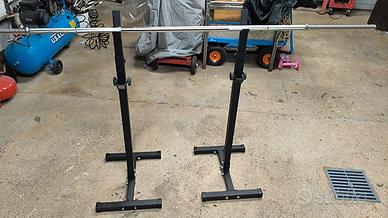 panca inclinabile/ declinabile + bilanciere 