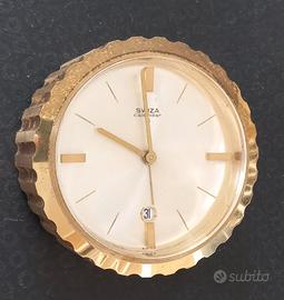SVEGLIA DA TAVOLO "SWIZA CALENDAR 8" anni 60/70