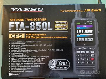 Volo: Yaesu FTA 850L rtx aeronautico garanzia 7/26