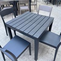 Sedie e tavoli da ristorazione e da giardino