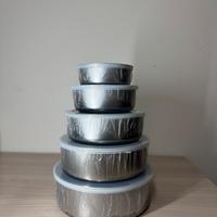 Set 5 Pezzi Contenitori da Cucina con Coperchi